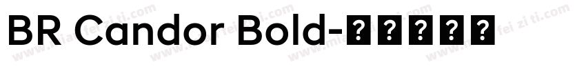 BR Candor Bold字体转换